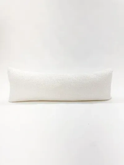 Anaya Cool Cotton Waffle Weave Pillow Cover Only In White