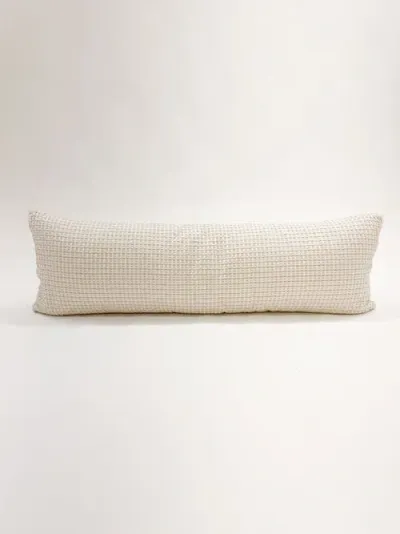 Anaya Cool Cotton Waffle Weave Pillow Down Insert In Beige