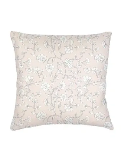 Anaya Jaipur Floral Linen Euro Pillow Down Insert In Pink