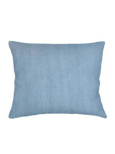 Anaya So Soft Linen Dutch Euro Pillow Down Alternative Insert In Coastal Blue