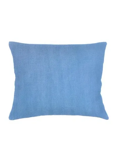 Anaya So Soft Linen Dutch Euro Pillow Down Alternative Insert In Ocean Blue