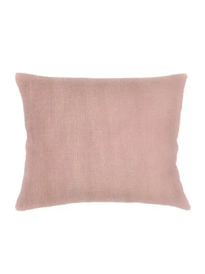 Anaya So Soft Linen Dutch Euro Pillow Down Alternative Insert In Rose Pink