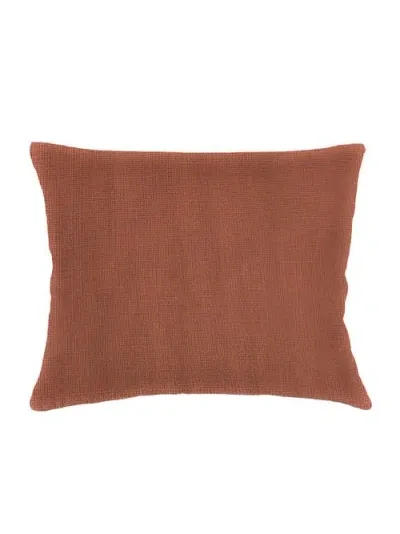 Anaya So Soft Linen Dutch Euro Pillow Down Alternative Insert In Rustic Orange