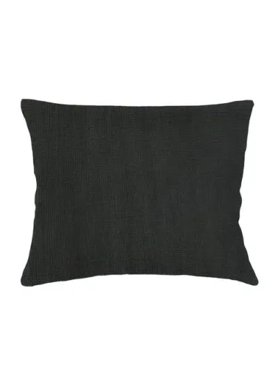 Anaya So Soft Linen Dutch Euro Pillow Down Insert In Black