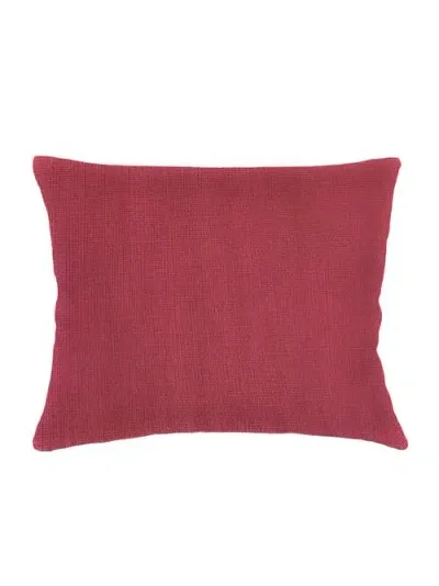 Anaya So Soft Linen Dutch Euro Pillow Down Insert In Red