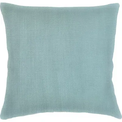 Anaya So Soft Linen Euro Pillow Down Alternative Insert In Mist Blue