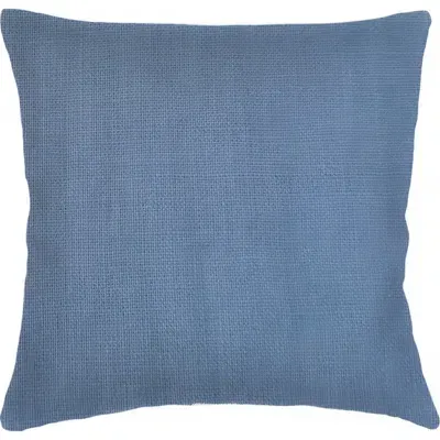 Anaya So Soft Linen Euro Pillow Down Alternative Insert In Stonewashed Blue