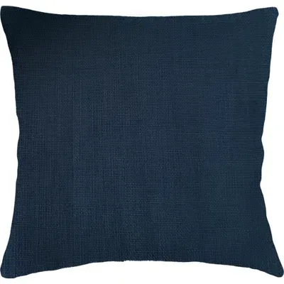 Anaya So Soft Linen Euro Pillow Down Insert In Navy Blue