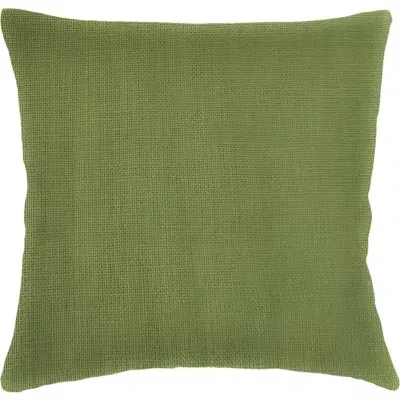 Anaya So Soft Linen Euro Pillow Down Insert In Pure Green