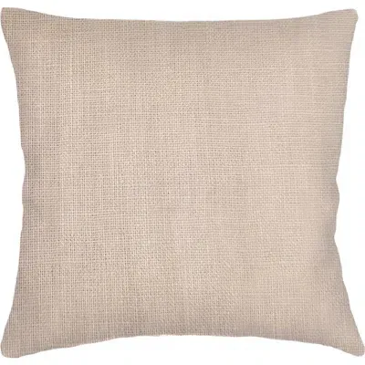 Anaya So Soft Linen Euro Pillow Down Insert In Warm Beige