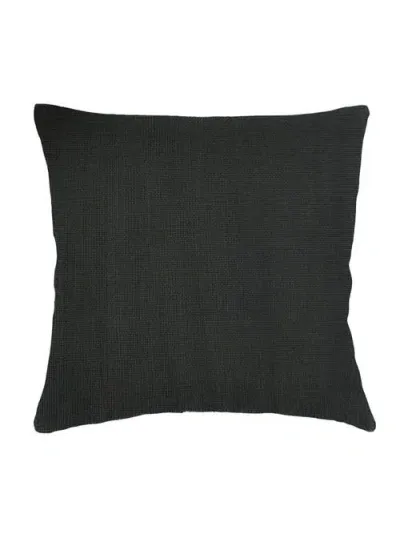 Anaya So Soft Linen Pillow Down Alternative Insert In Black