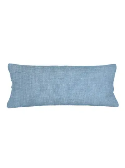 Anaya So Soft Linen Pillow Down Alternative Insert In Coastal Blue