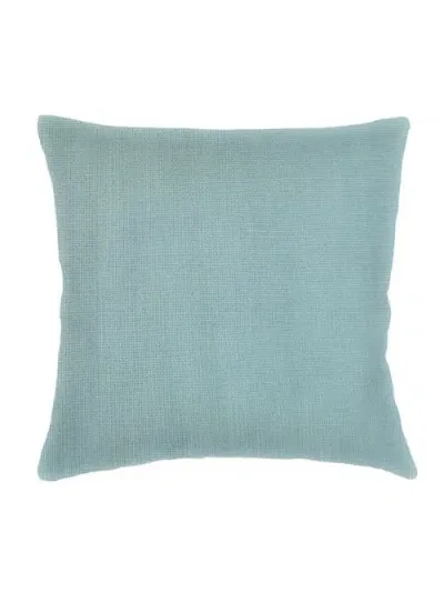 Anaya So Soft Linen Pillow Down Alternative Insert In Mist Blue