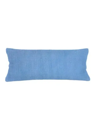 Anaya So Soft Linen Pillow Down Alternative Insert In Ocean Blue