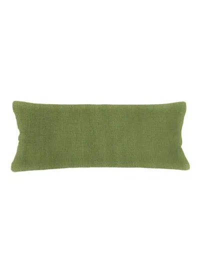 Anaya So Soft Linen Pillow Down Alternative Insert In Pure Green