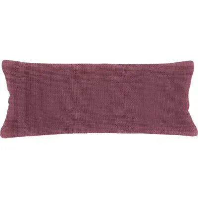 Anaya So Soft Linen Pillow Down Insert In Merlot Red