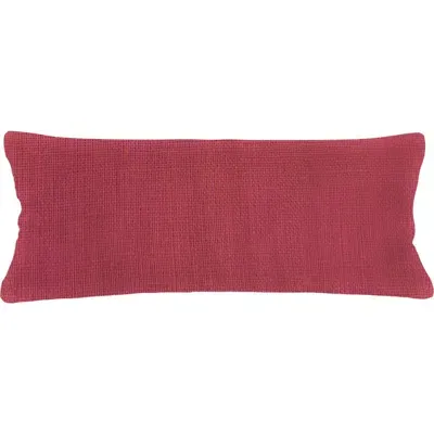 Anaya So Soft Linen Pillow Down Insert In Red