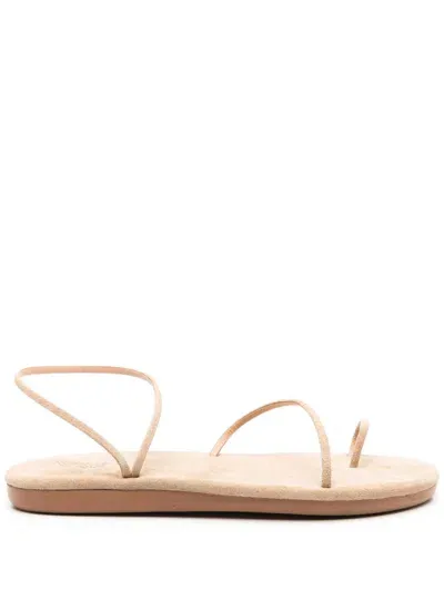 Ancient Greek Sandals Kansiz Suede Sandals In Nude