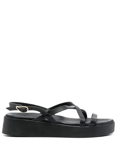 Ancient Greek Sandals Silia Slingback Sandals In Black