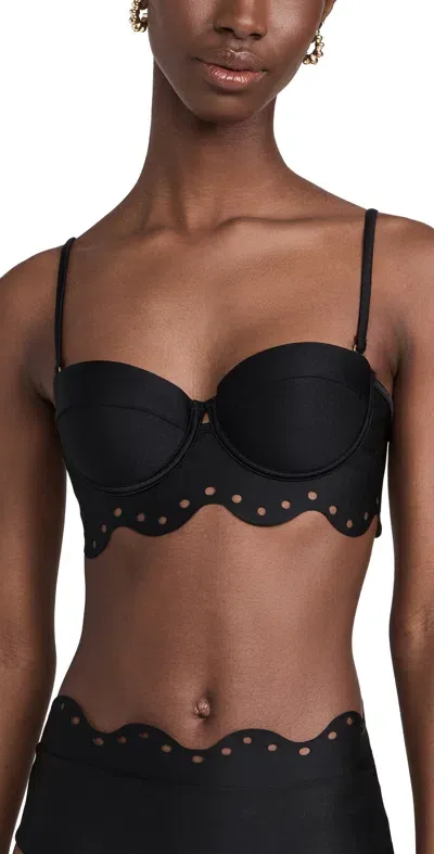 Ancora Top La Femme Mini Dotted Black Black