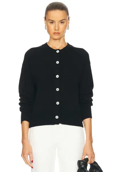 And-daughter Ada Crewneck Cardigan In Black