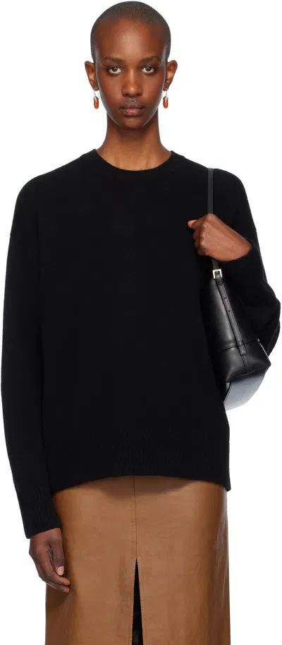 And-daughter Black Innes Slouch Crewneck Sweater