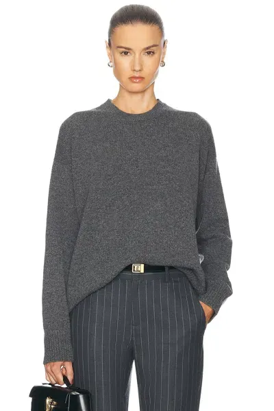 And-daughter Innes Slouch Crewneck Sweater In Derby Grey