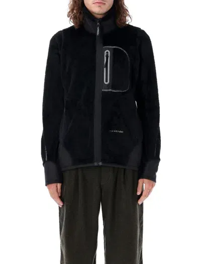 And Wander 9 Top Fleece Jacket In Black