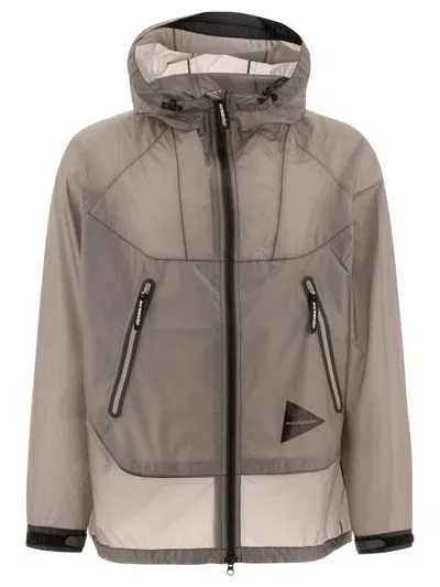 And Wander Sheer Loose Jackets Grey