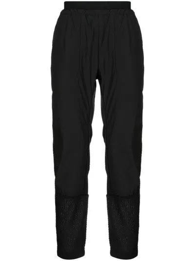 And Wander Fleece-panel Trousers In Black