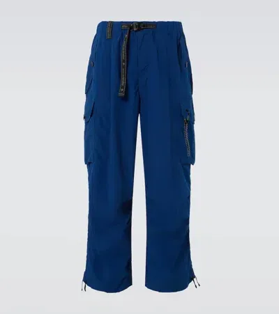 And Wander Technical Cargo Pants In Blue