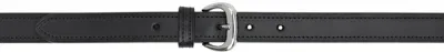 Anderson's Black Skinny Belt In N1 Black