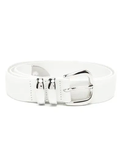 Anderson's Pin-buckle Leather Belt In Weiss