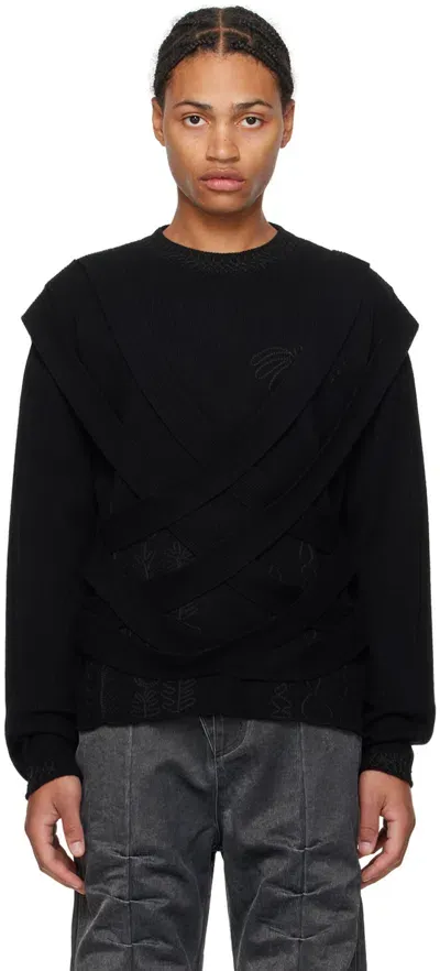 Andersson Bell Black Harness Sweater