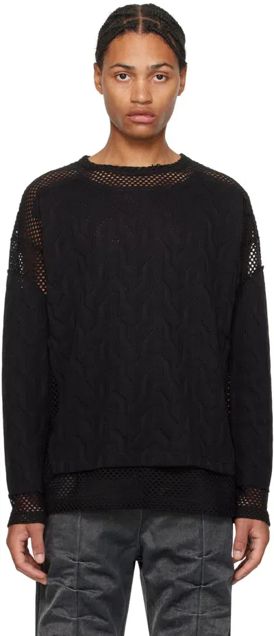 Andersson Bell Black Layered Sweater