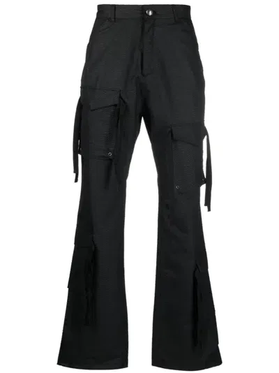 Andersson Bell Cargo-pocket Trousers In Black