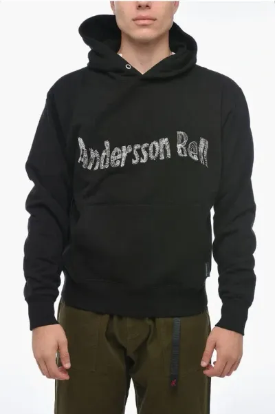 Andersson Bell Embroidered Logo Hooded Sweatshirt