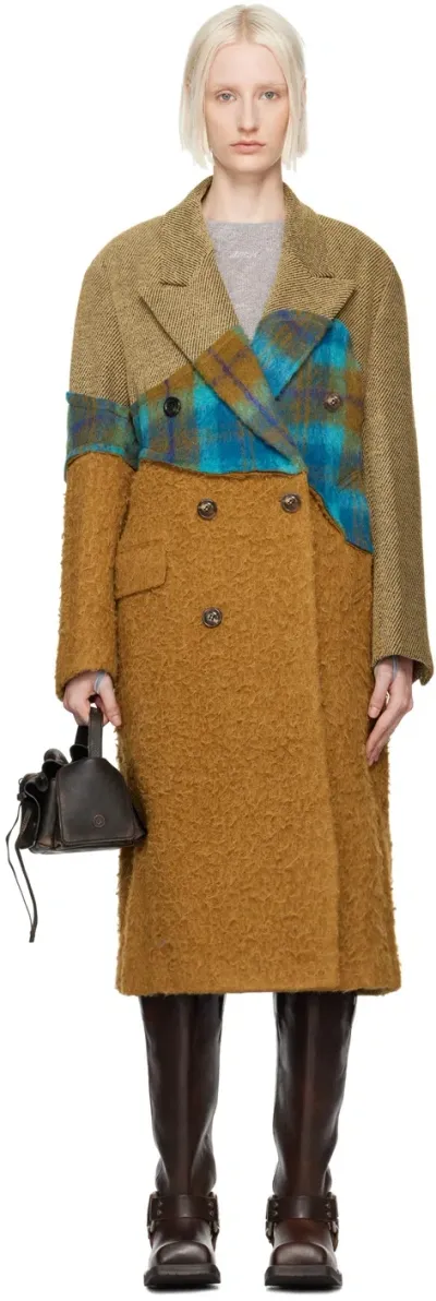 Andersson Bell Multicolor Panni Custom-like Coat In Yellow