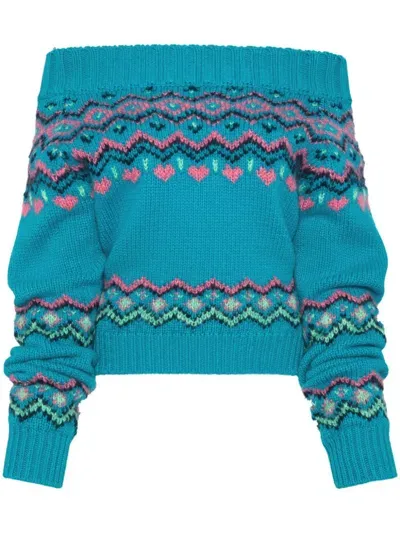 Andersson Bell Blue Tako Nordic Sweater