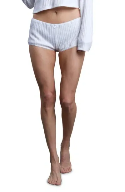 Andine Antonela Seville Rib Shorts In White