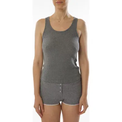 Andine Di Maria Geneva Rib Tank In Grey