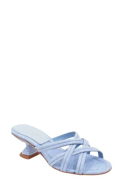 Andre Assous Polina Slide Sandal In Sky Blue