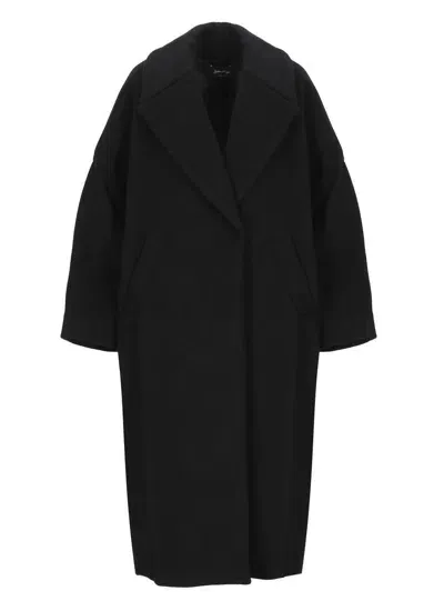 Andrea Ya'aqov Black Wool Coat