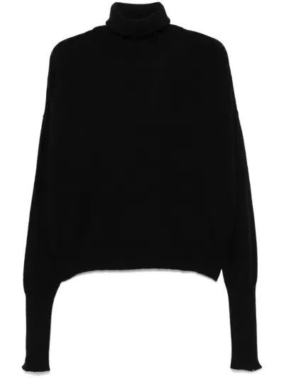 Andrea Ya'aqov Roll-neck Sweater In Black