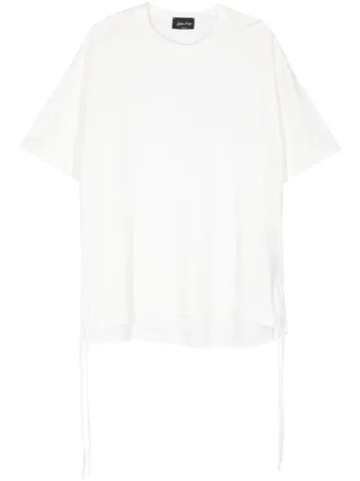 Andrea Ya'aqov Strap-detail T-shirt In White