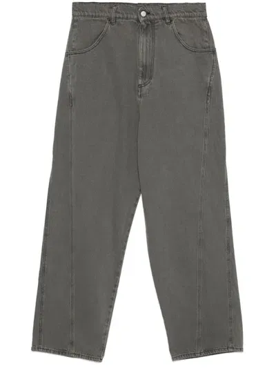 Andrea Ya'aqov Wide-leg Jeans In Grey