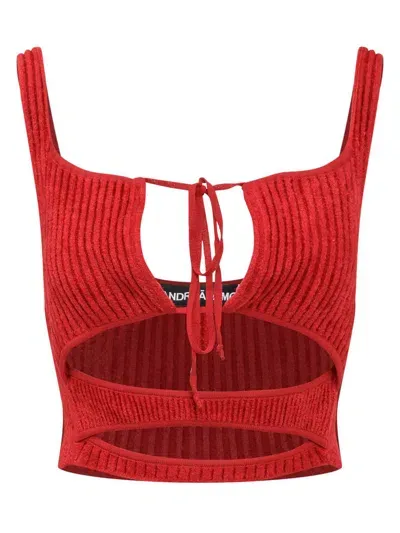 Andreädamo Andreādamo Top Cut Out In Red