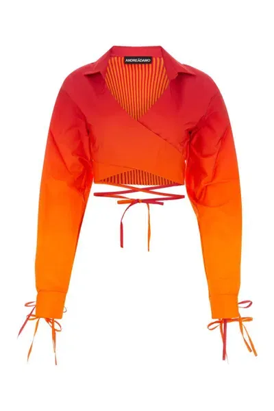 Andreädamo Topwear In Orange