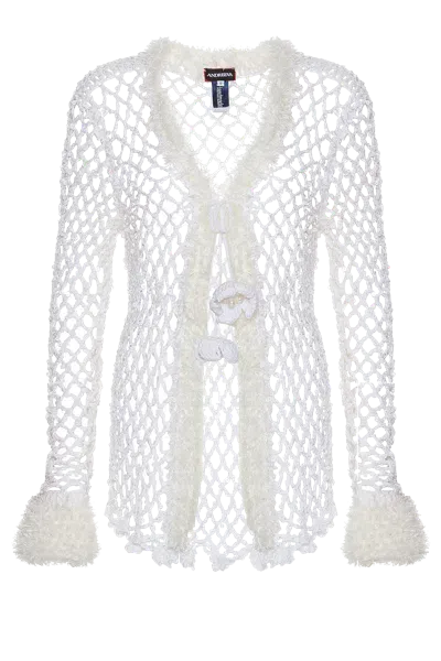 Andreeva Vanilla White Handmade Crochet Shirt