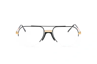 Andy Wolf Eyeglasses In Gold, Black